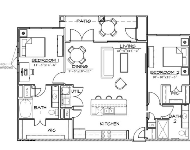 Unit 129 floor plan